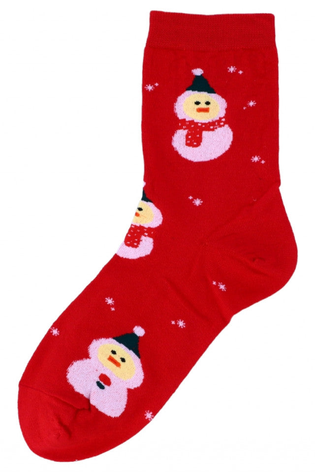 Set 2 bucati, Sosete lungi dama, Craciun, 95% Bumbac, Fara cusatura, NO1000, 36-41, Multicolor