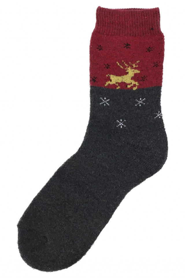 Set 2 bucati, Sosete luni dama, 80% Bumbac, Flausate, Reni, NO706, 36-41, Gri