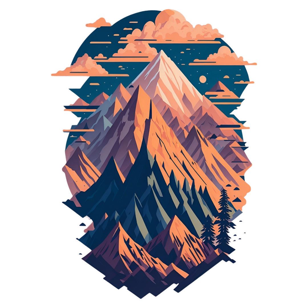 Set 2 bucati, Sticker decorativ, Creste ascutite, Rezistent la apa, NO6501, 16 cm, Multicolor