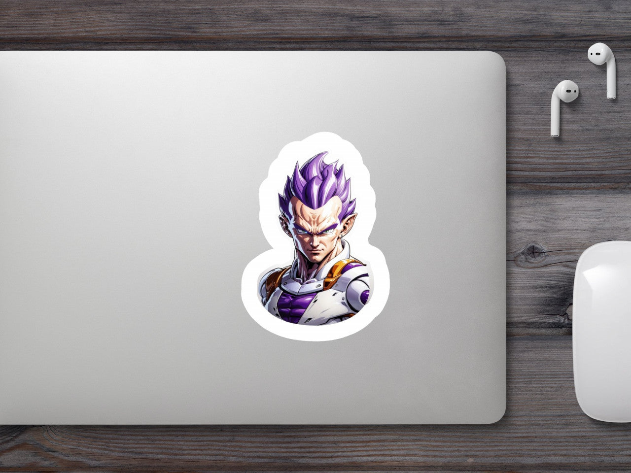 Set 2 bucati, Sticker decorativ, Dragon ball Frieza bust, Rezistent la apa, NO6775, 16 cm, Multicolor