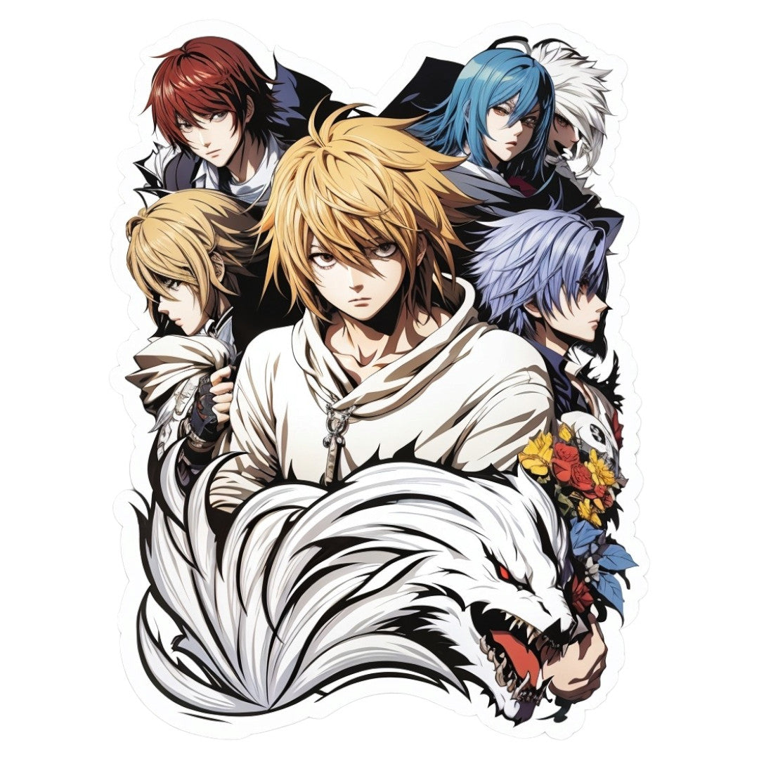 Set 2 bucati, Sticker decorativ, Grup de tineri, Rezistent la apa, NO6740, 16 cm, Multicolor