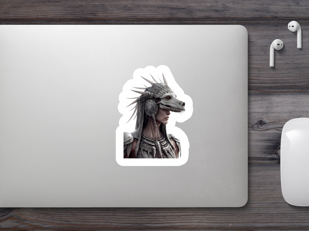 Set 2 bucati, Sticker decorativ, Luptatoare din trib, Rezistent la apa, NO6294, 16 cm, Multicolor