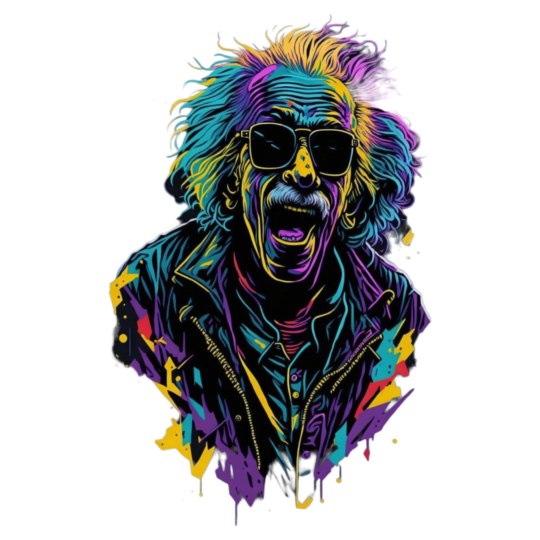 Set 2 bucati, Sticker decorativ, Rocker deghizat, Rezistent la apa, NO6524, 16 cm, Multicolor