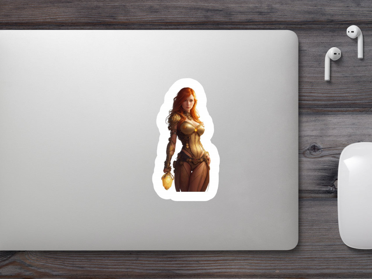 Set 2 bucati, Sticker decorativ, Roscata focoasa, Rezistent la apa, NO6518, 16 cm, Multicolor