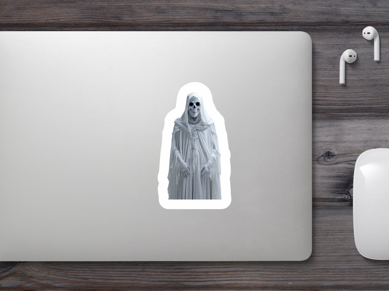 Set 2 bucati, Sticker decorativ, Schelet halloween, Rezistent la apa, NO6956, 16 cm, Multicolor