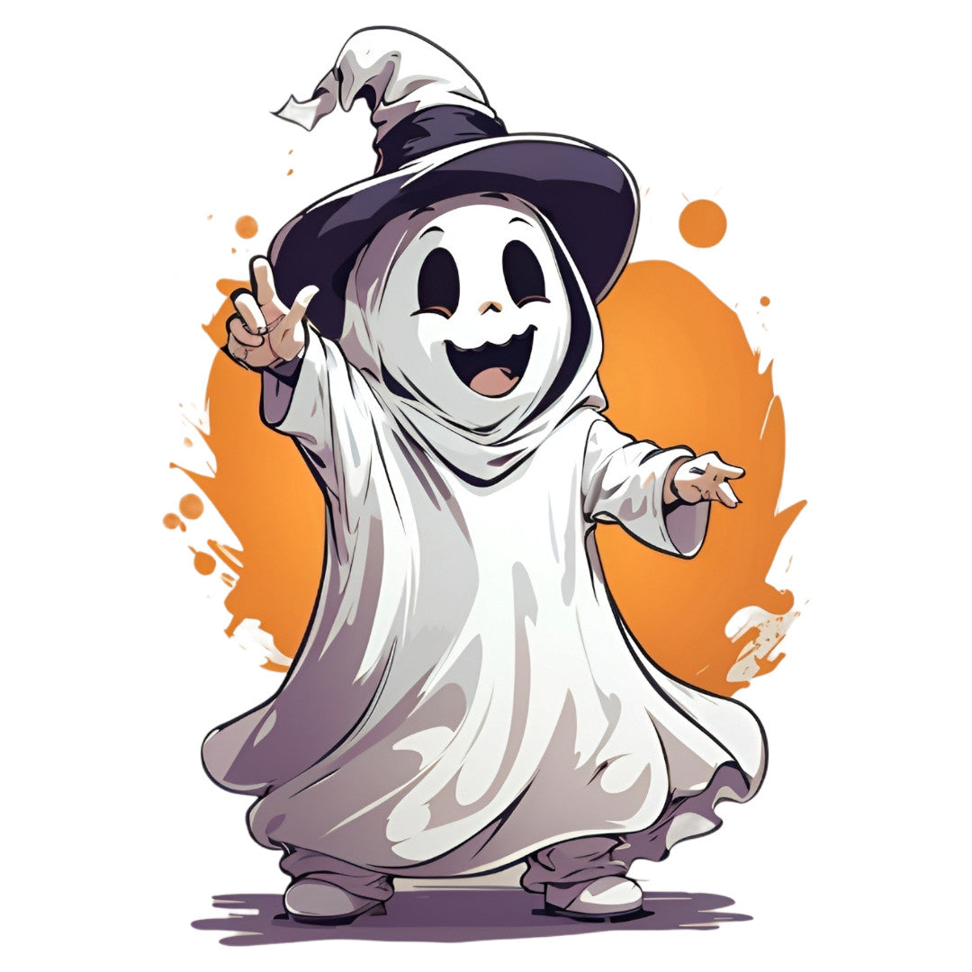 Set 2 bucati, Sticker decorativ, Stafia vrajitoare, Rezistent la apa, NO6553, 16 cm, Multicolor