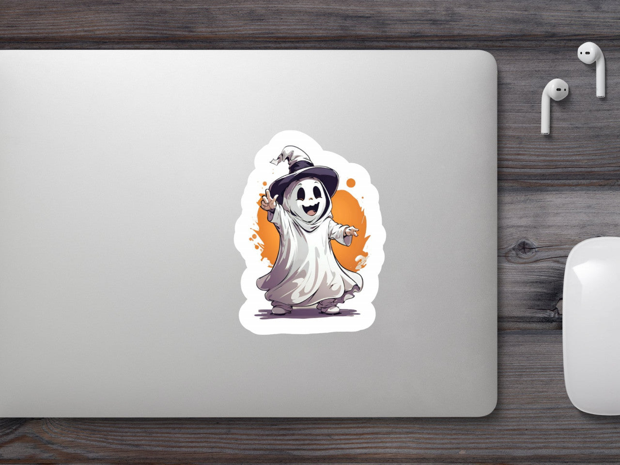 Set 2 bucati, Sticker decorativ, Stafia vrajitoare, Rezistent la apa, NO6553, 16 cm, Multicolor