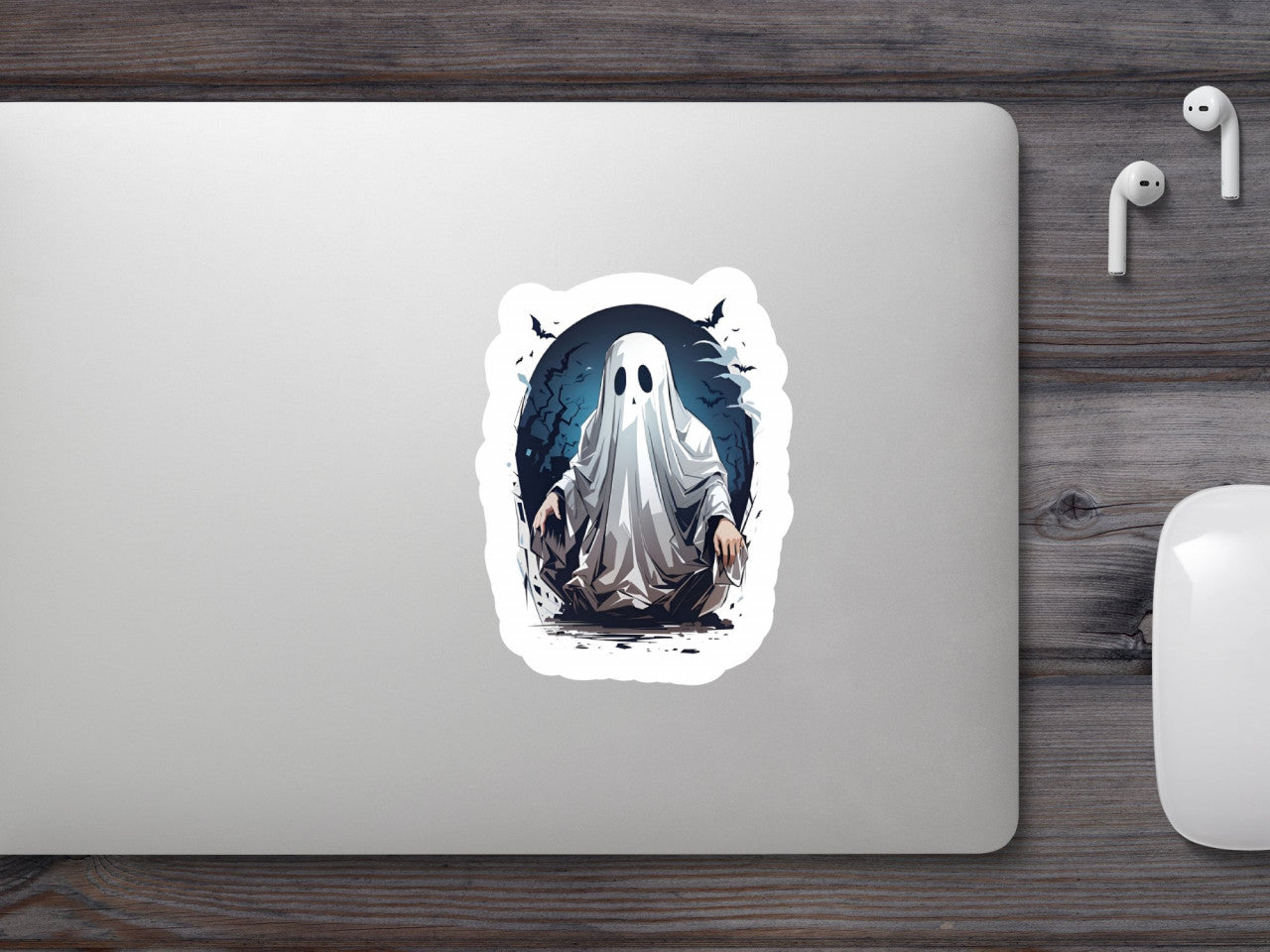 Set 2 bucati, Sticker decorativ, Stafiuta de la miezul noptii, Rezistent la apa, NO6550, 16 cm, Multicolor