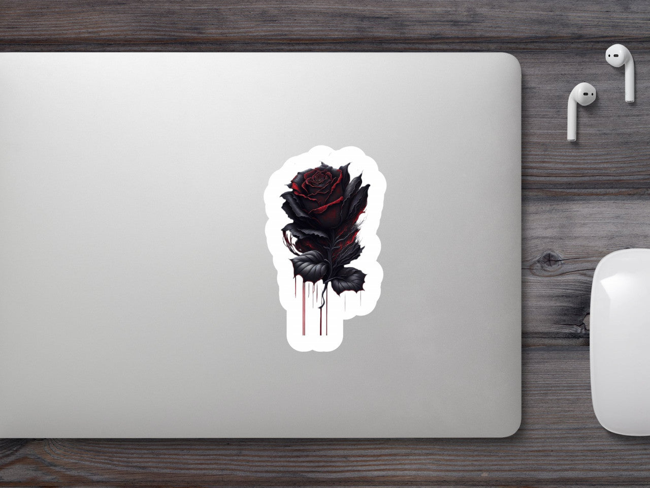 Set 2 bucati, Sticker decorativ, Trandafirul, de satin, Rezistent la apa, NO6566, 16 cm, Multicolor