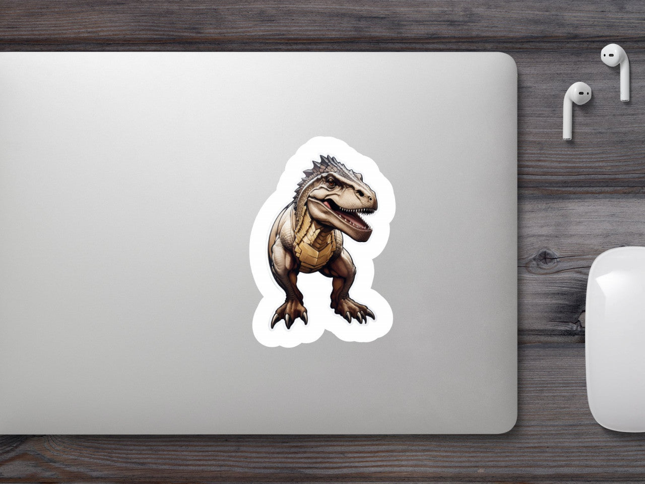 Set 2 bucati, Sticker decorativ, Tyrannosaurus, Rezistent la apa, NO6902, 16 cm, Multicolor