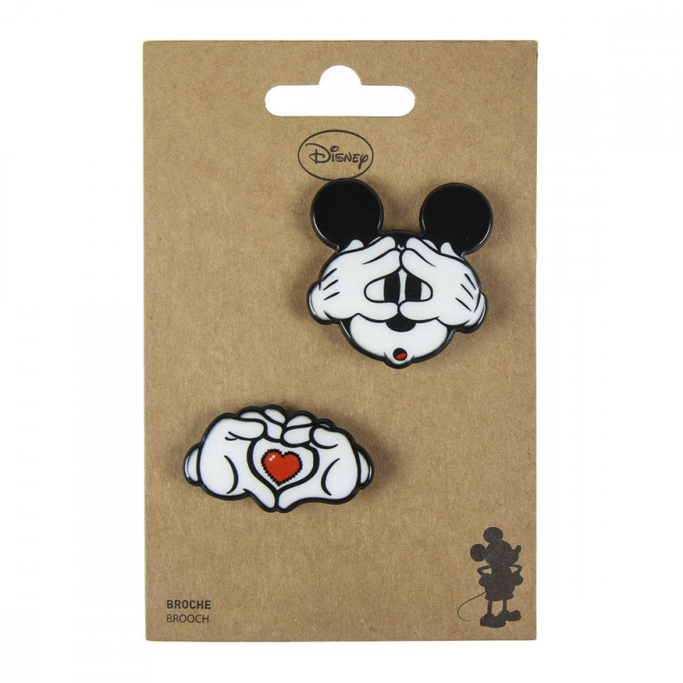 Set 2 insigne Mickey, Disney, 5 x 4.5 cm