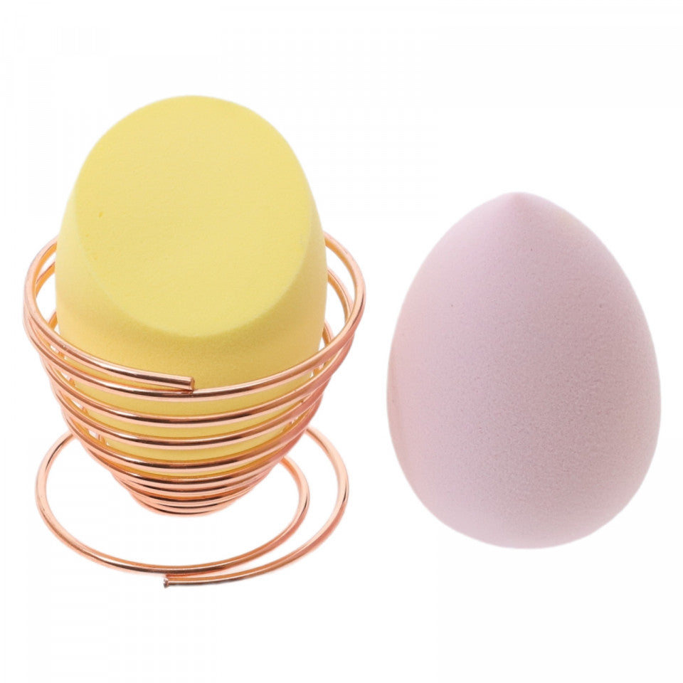 Set 3 buc, bureti fond de ten cu suport, NO231, 6 cm Galben / Mov
