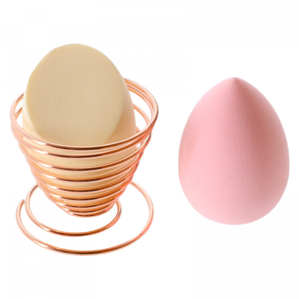 Set 3 buc, bureti fond de ten cu suport, NO232, 6 cm, Bej / Roz