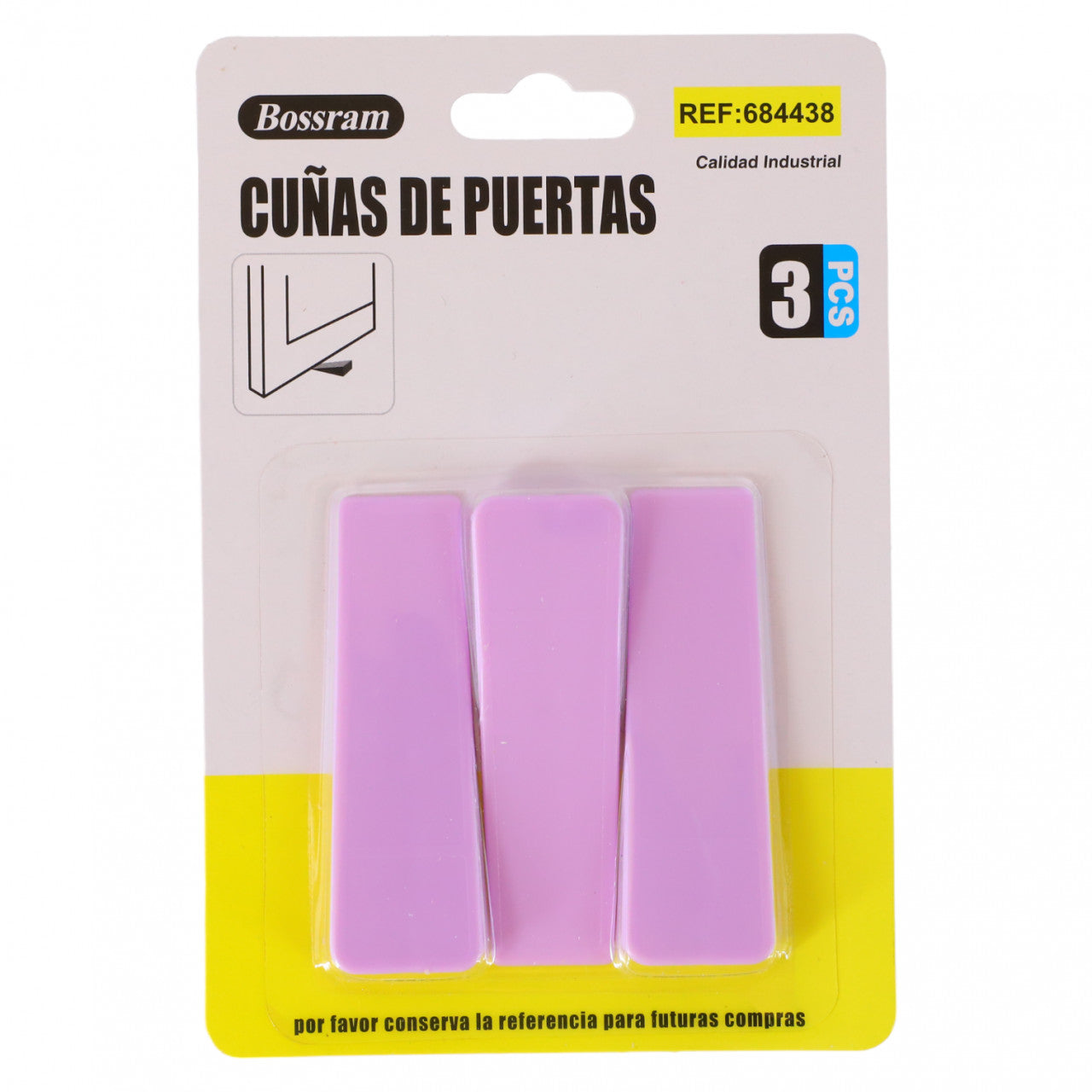 Set 3 bucati, Opritor usa, NO4385, 2.3 x 7.5 cm, Mov