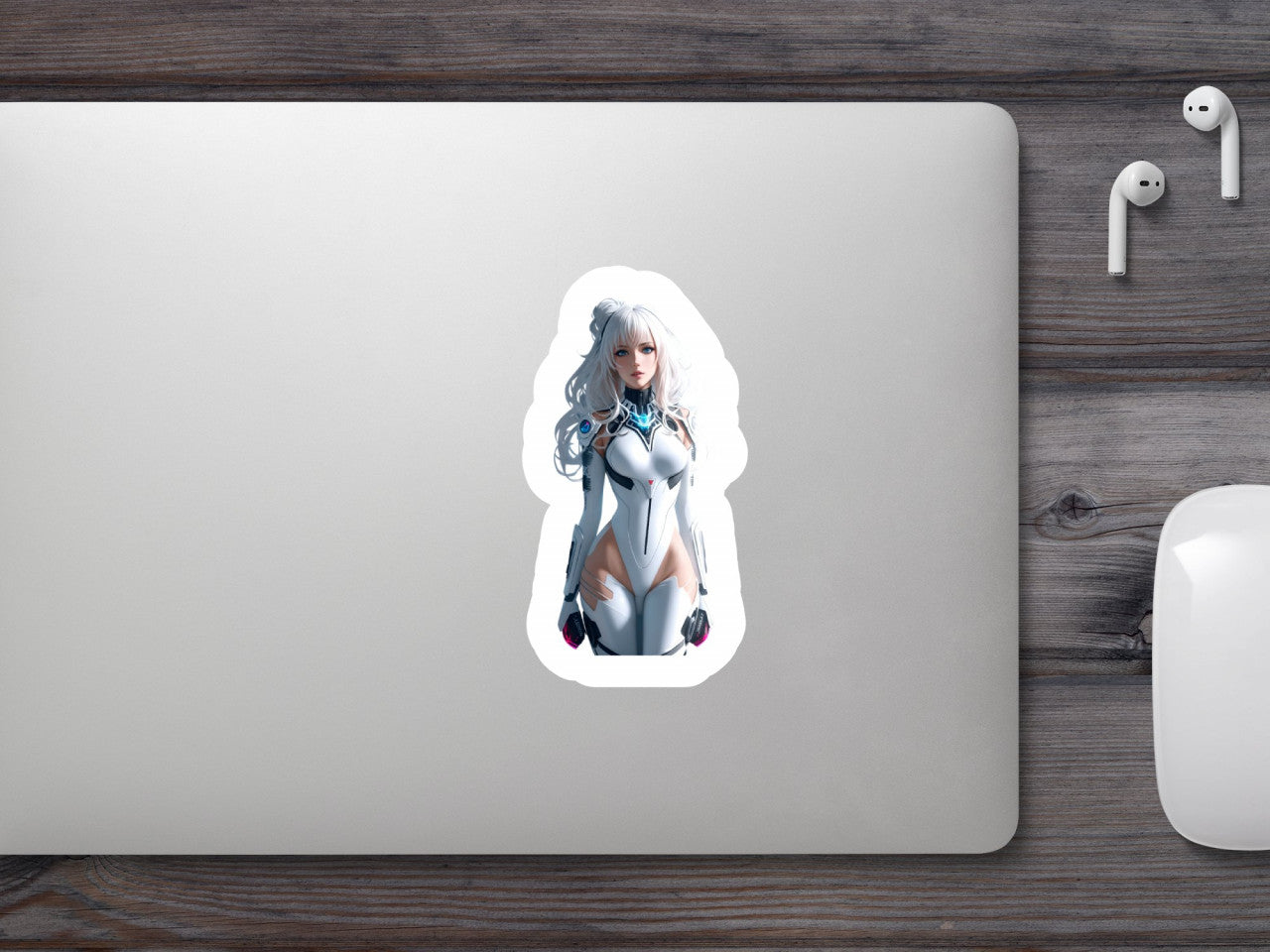 Set 3 bucati, Sticker decorativ, Alita, Rezistent la apa, NO1609, 6 cm, Multicolor