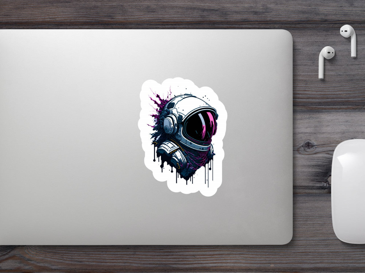 Set 3 bucati, Sticker decorativ, Astronaut, Rezistent la apa, NO1855, 6 cm, Multicolor