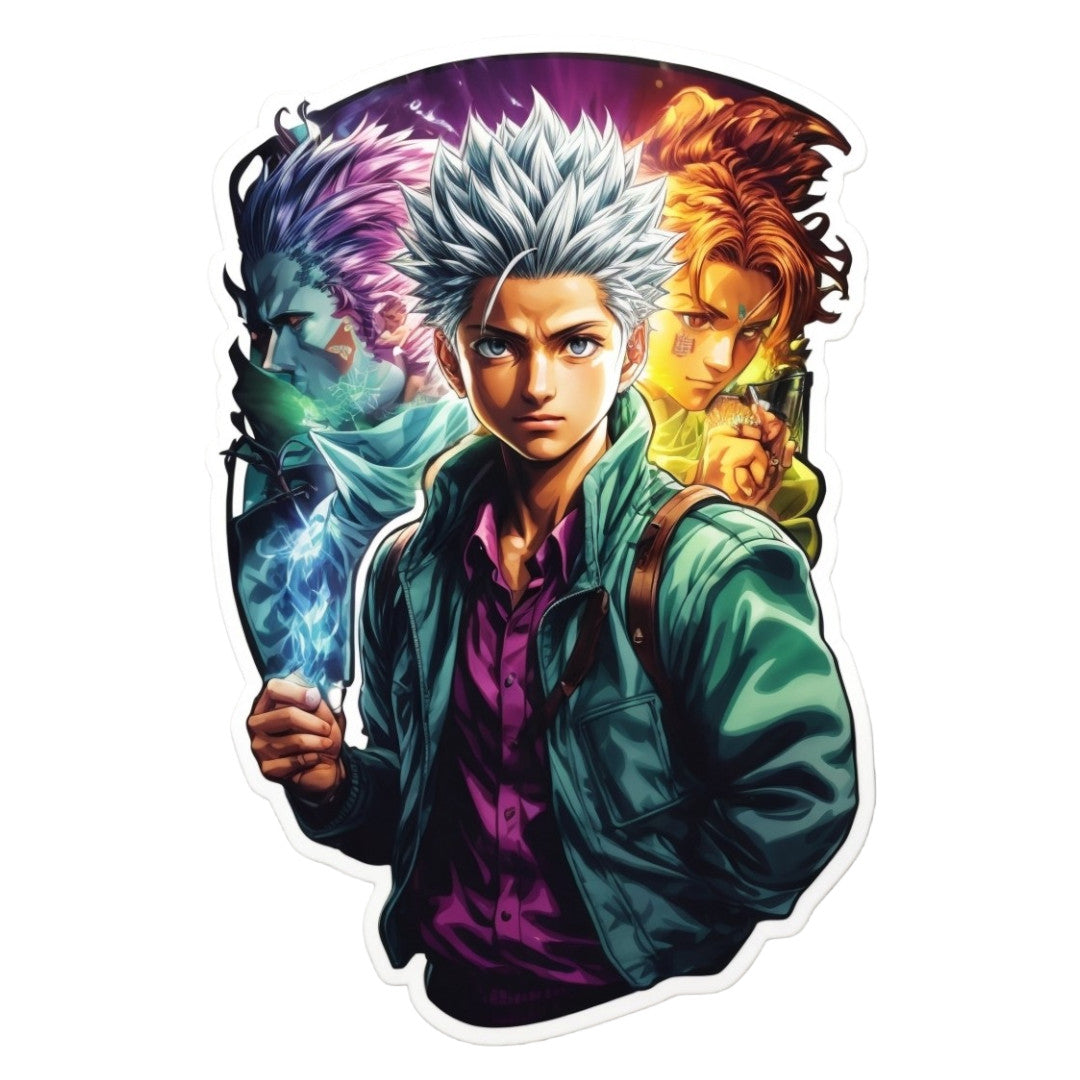 Set 3 bucati, Sticker decorativ, Baiat cu rucsac, Rezistent la apa, NO2325, 6 cm, Multicolor