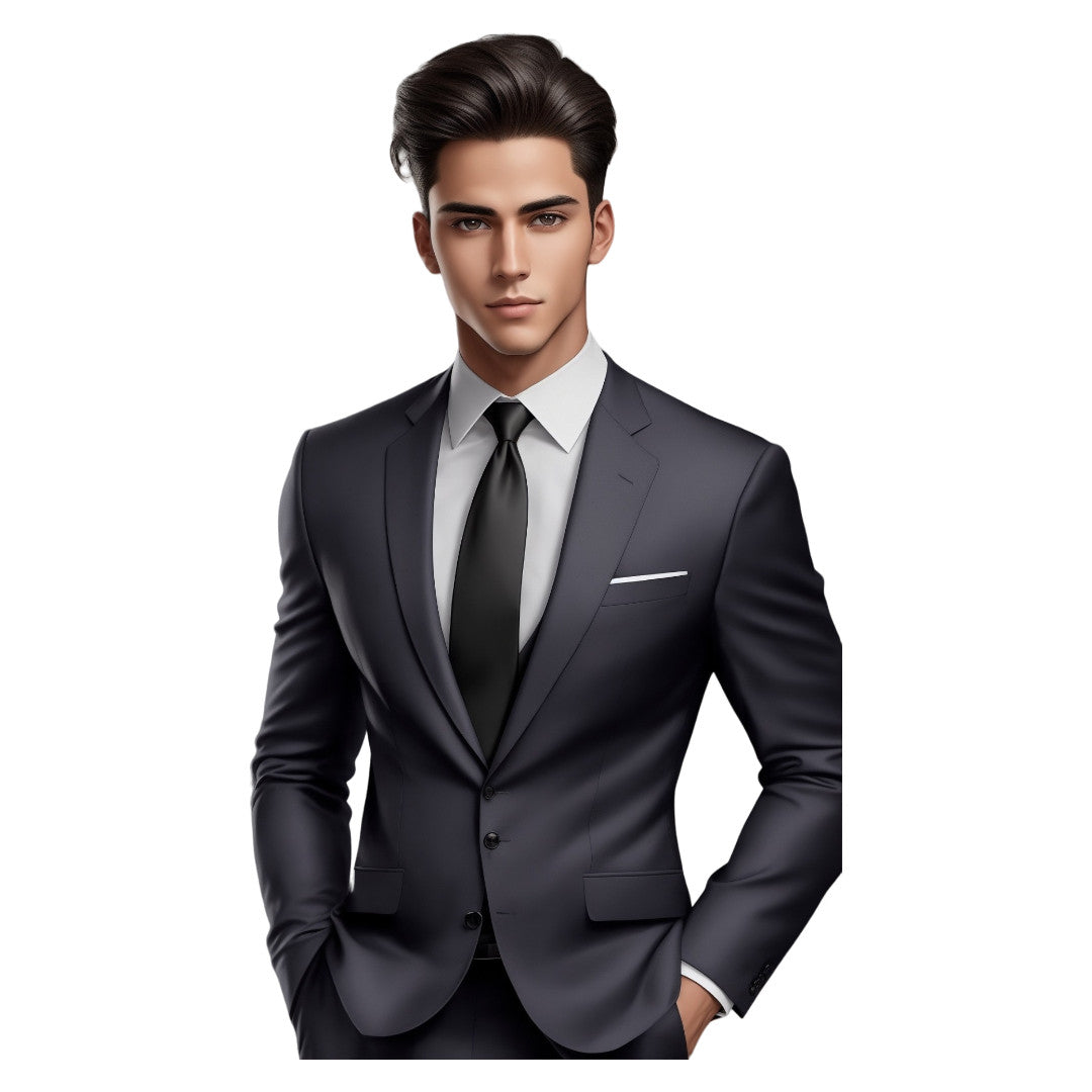 Set 3 bucati, Sticker decorativ, Baiatul cu costum, Rezistent la apa, NO1654, 6 cm, Multicolor