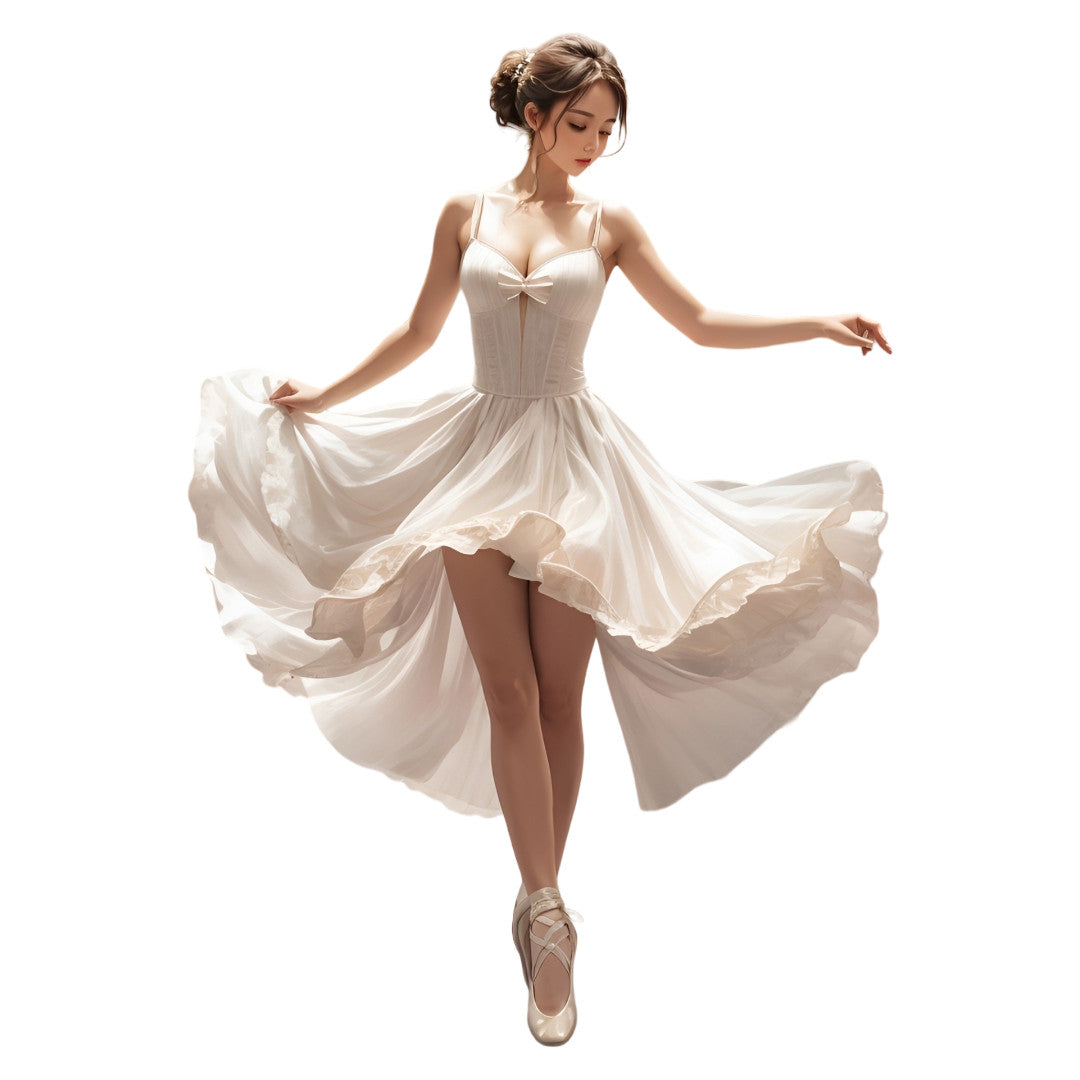 Set 3 bucati, Sticker decorativ, Balerina, Rezistent la apa, NO1557, 6 cm, Multicolor