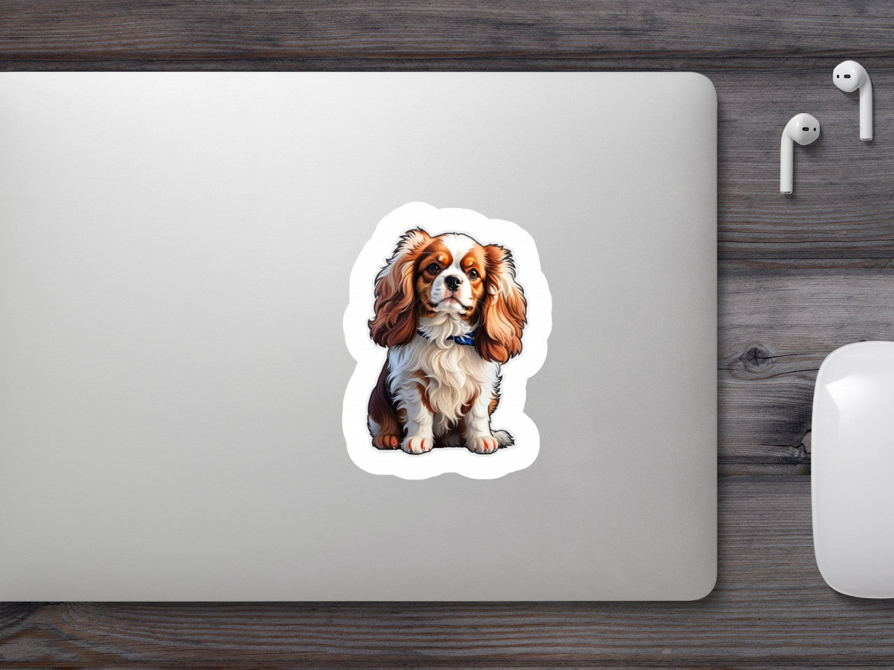 Set 3 bucati, Sticker decorativ, Caine rasa Spaniel, Rezistent la apa, NO350, 6 cm, Multicolor