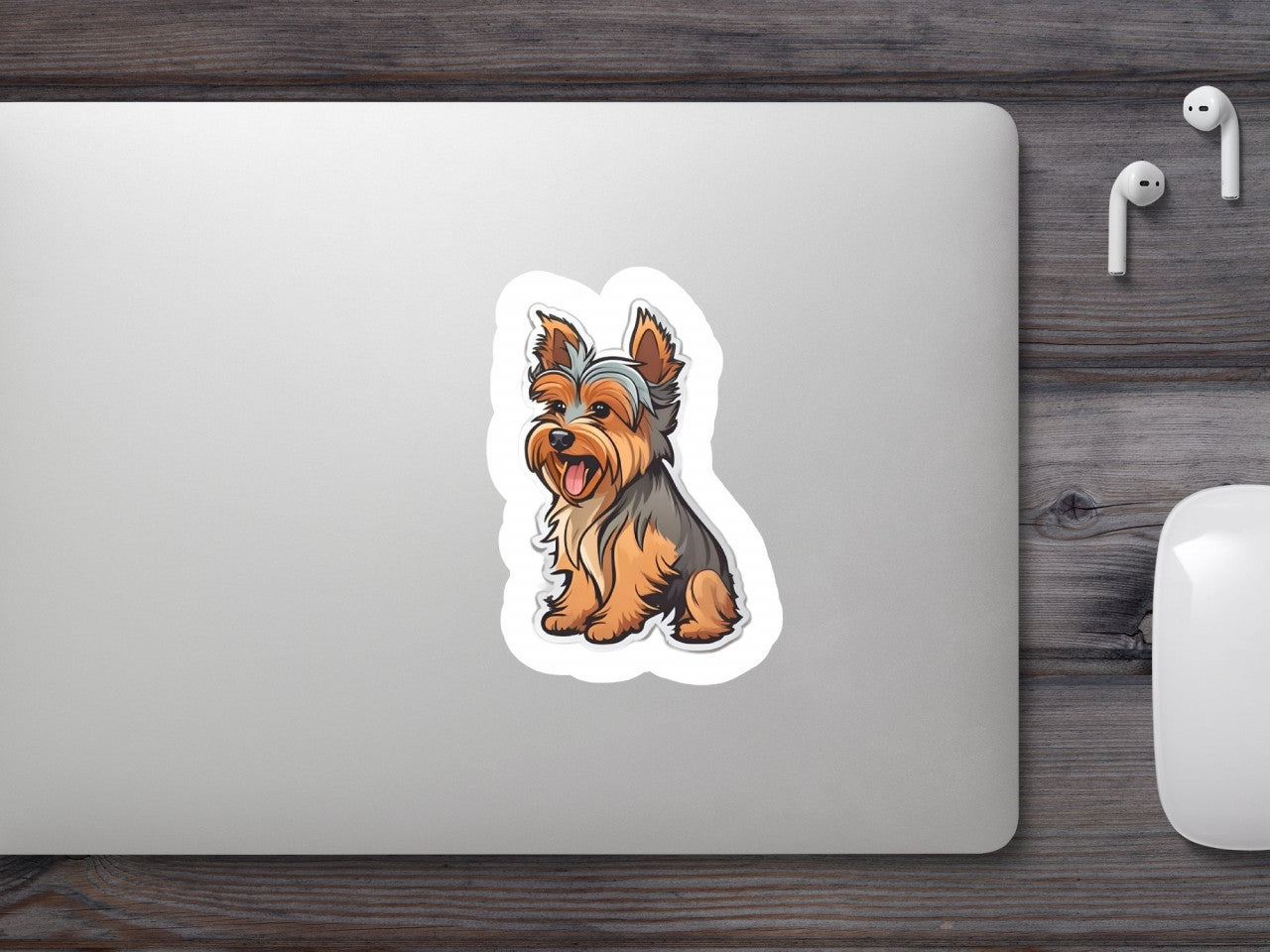 Set 3 bucati, Sticker decorativ, Caine Terrier, Rezistent la apa, NO1629, 6 cm, Multicolor