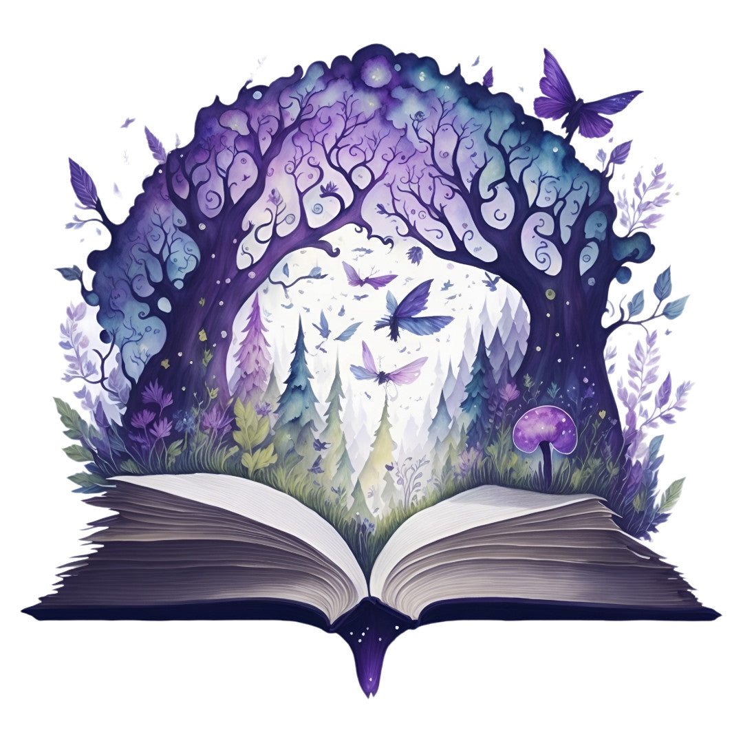 Set 3 bucati, Sticker decorativ, Cartea din padure, Rezistent la apa, NO1968, 6 cm, Multicolor