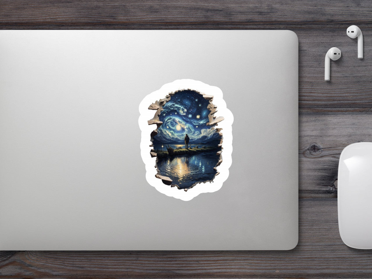 Set 3 bucati, Sticker decorativ, Cerul instelat, Rezistent la apa, NO1862, 6 cm, Multicolor