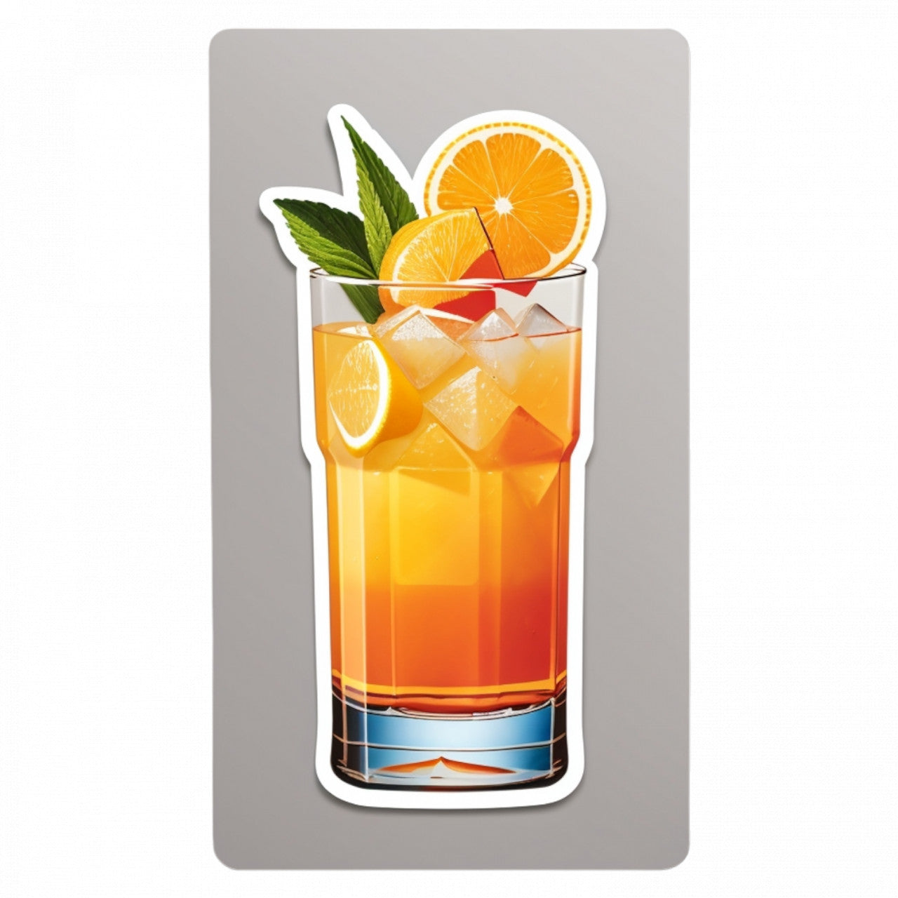 Set 3 bucati, Sticker decorativ, Cocktail Harvey wallbanger , Rezistent la apa, NO662, 6 cm, Multicolor