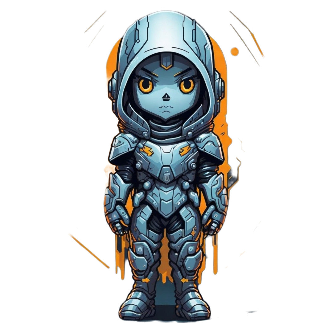 Set 3 bucati, Sticker decorativ, Cosmonaut galactic, Rezistent la apa, NO2285, 6 cm, Multicolor