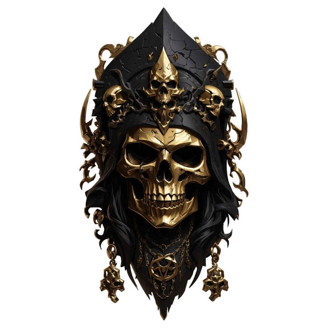 Set 3 bucati, Sticker decorativ, Craniu pirat, Rezistent la apa, NO1615, 6 cm, Multicolor