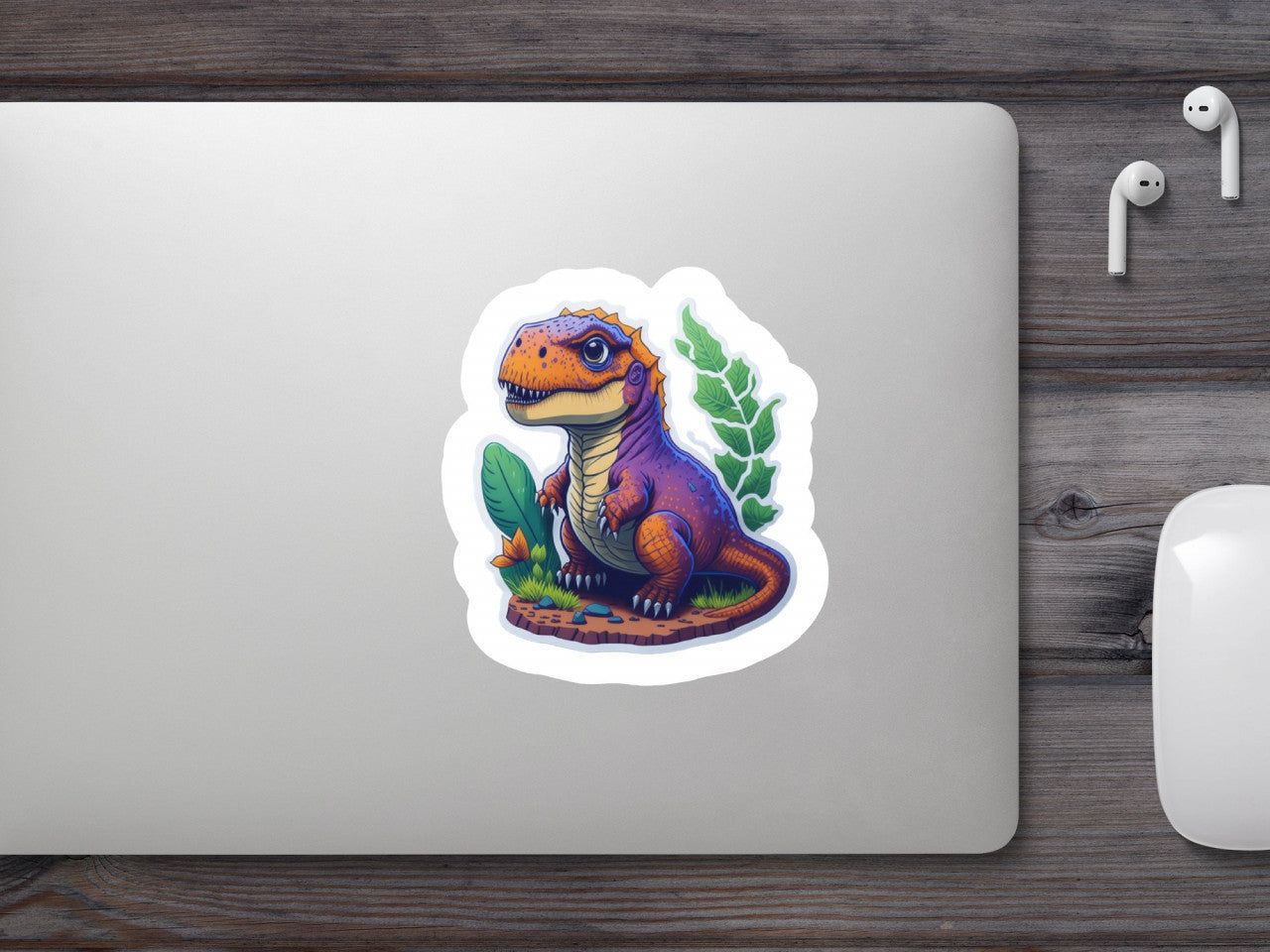 Set 3 bucati, Sticker decorativ, Dino pui, Rezistent la apa, NO1882, 6 cm, Multicolor