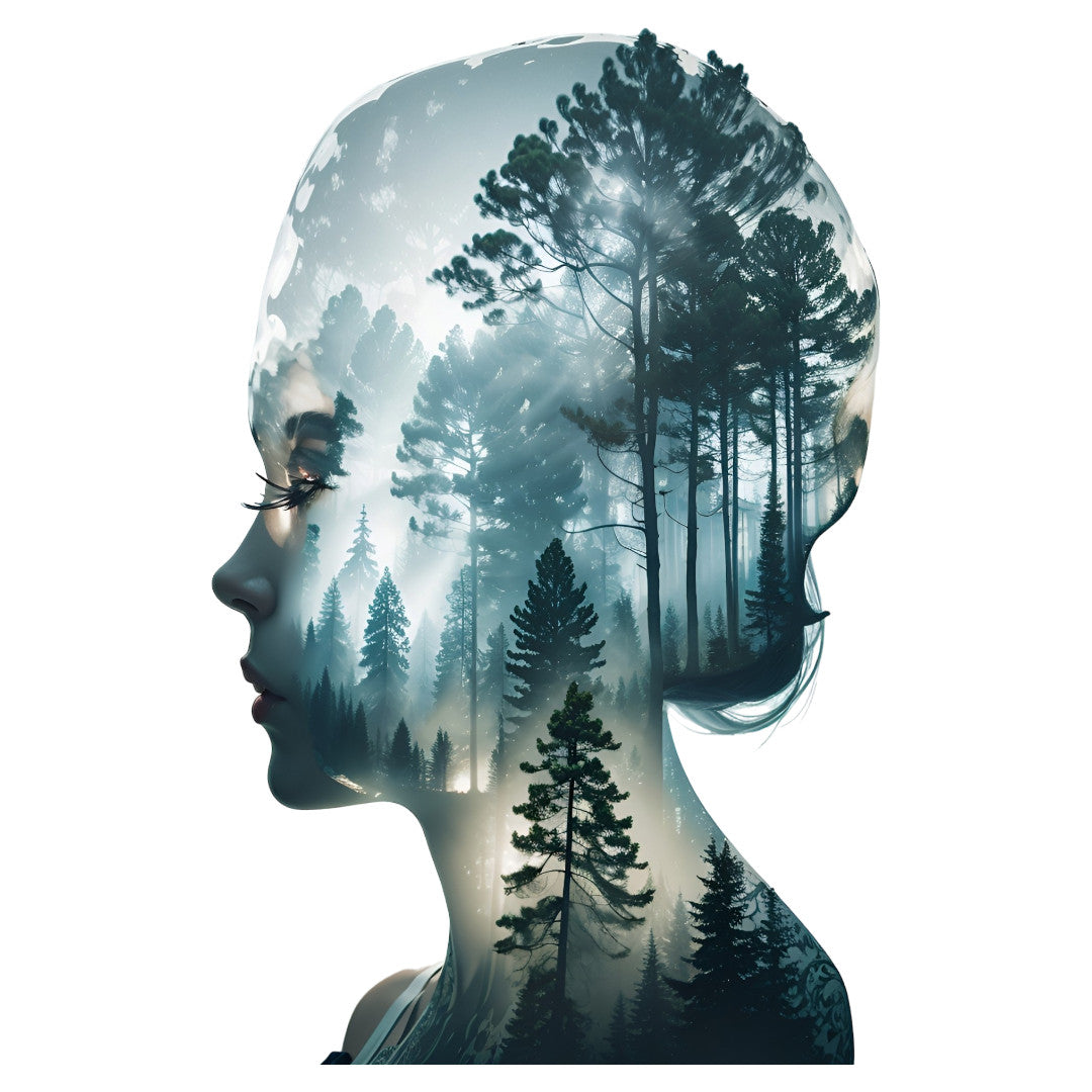 Set 3 bucati, Sticker decorativ, Fata padurii, Rezistent la apa, NO1655, 6 cm, Multicolor