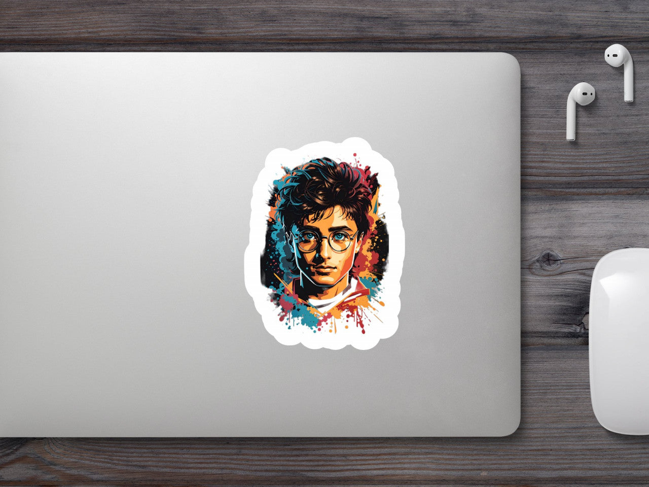 Set 3 bucati, Sticker decorativ, Harry Potter, Rezistent la apa, NO1733, 6 cm, Multicolor