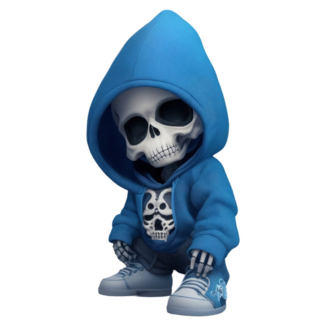 Set 3 bucati, Sticker decorativ, Micul Ske;eton , Rezistent la apa, NO1794, 6 cm, Multicolor