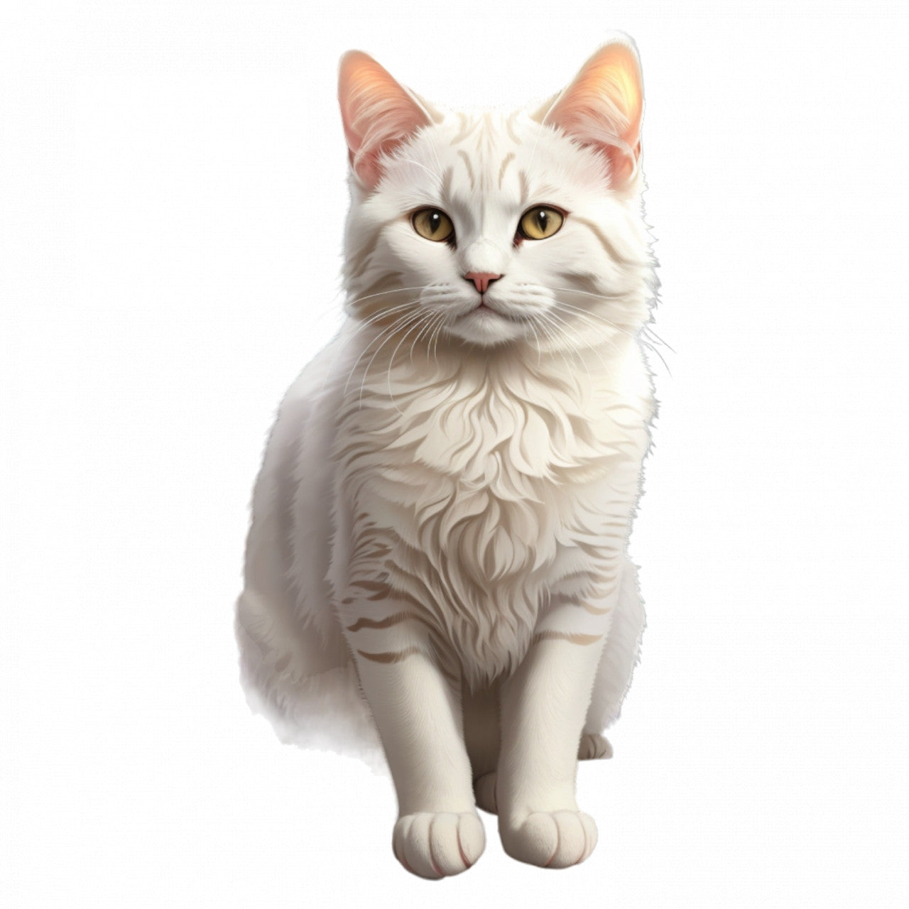 Set 3 bucati, Sticker decorativ, Pisica Burmilla, Rezistent la apa, NO295, 6 cm, Multicolor