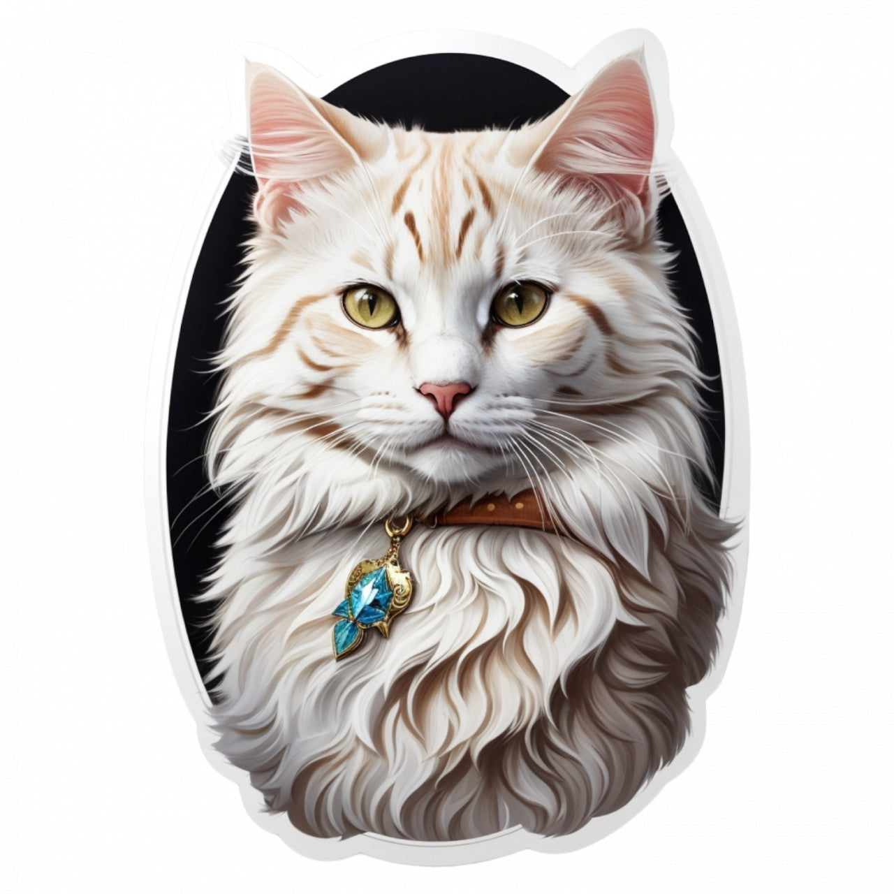 Set 3 bucati, Sticker decorativ, Pisica europeana, Rezistent la apa, NO533, 6 cm, Multicolor