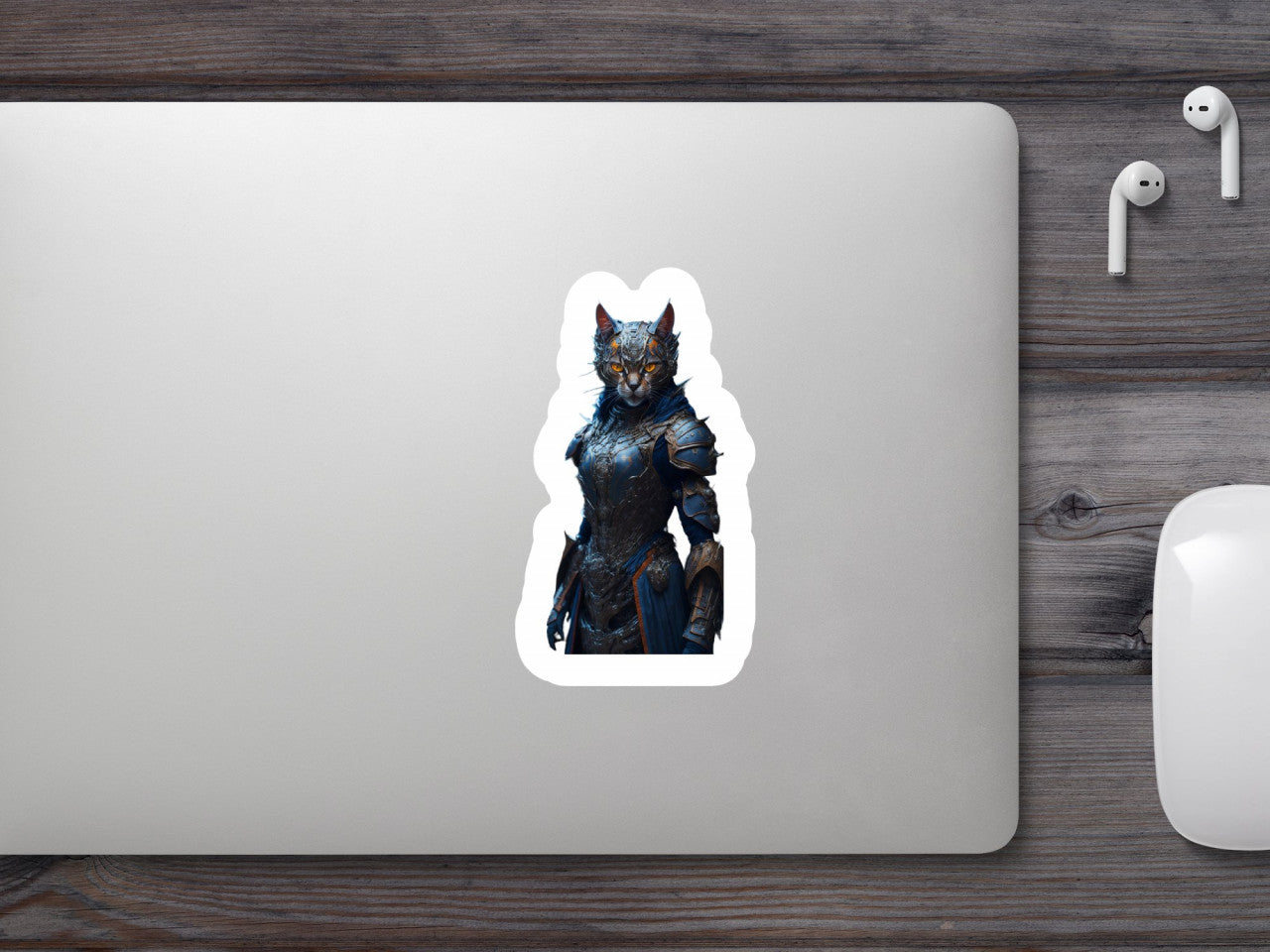 Set 3 bucati, Sticker decorativ, Pisica Wakanda, Rezistent la apa, NO1630, 6 cm, Multicolor