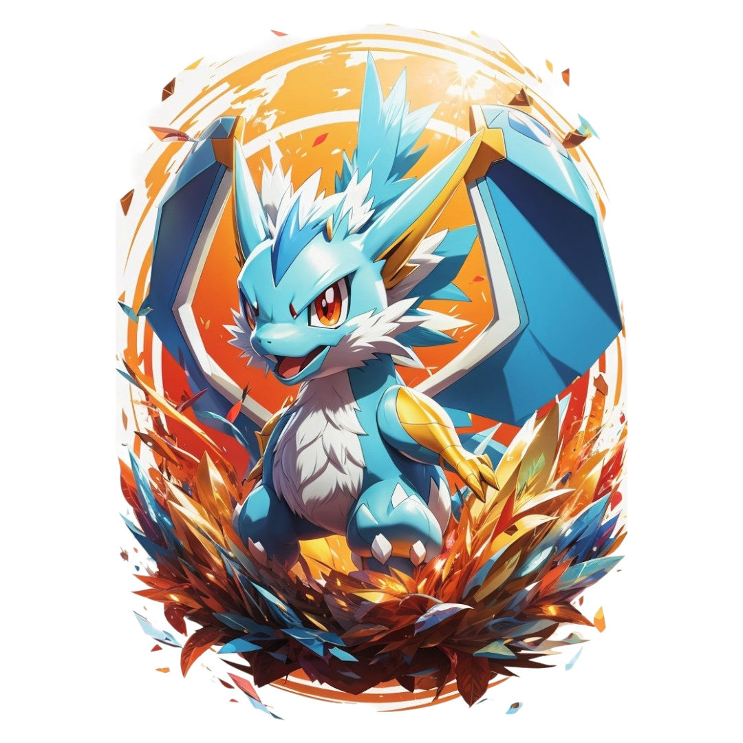 Set 3 bucati, Sticker decorativ, Pokemon cu urechi lungi, Rezistent la apa, NO2150, 6 cm, Multicolor