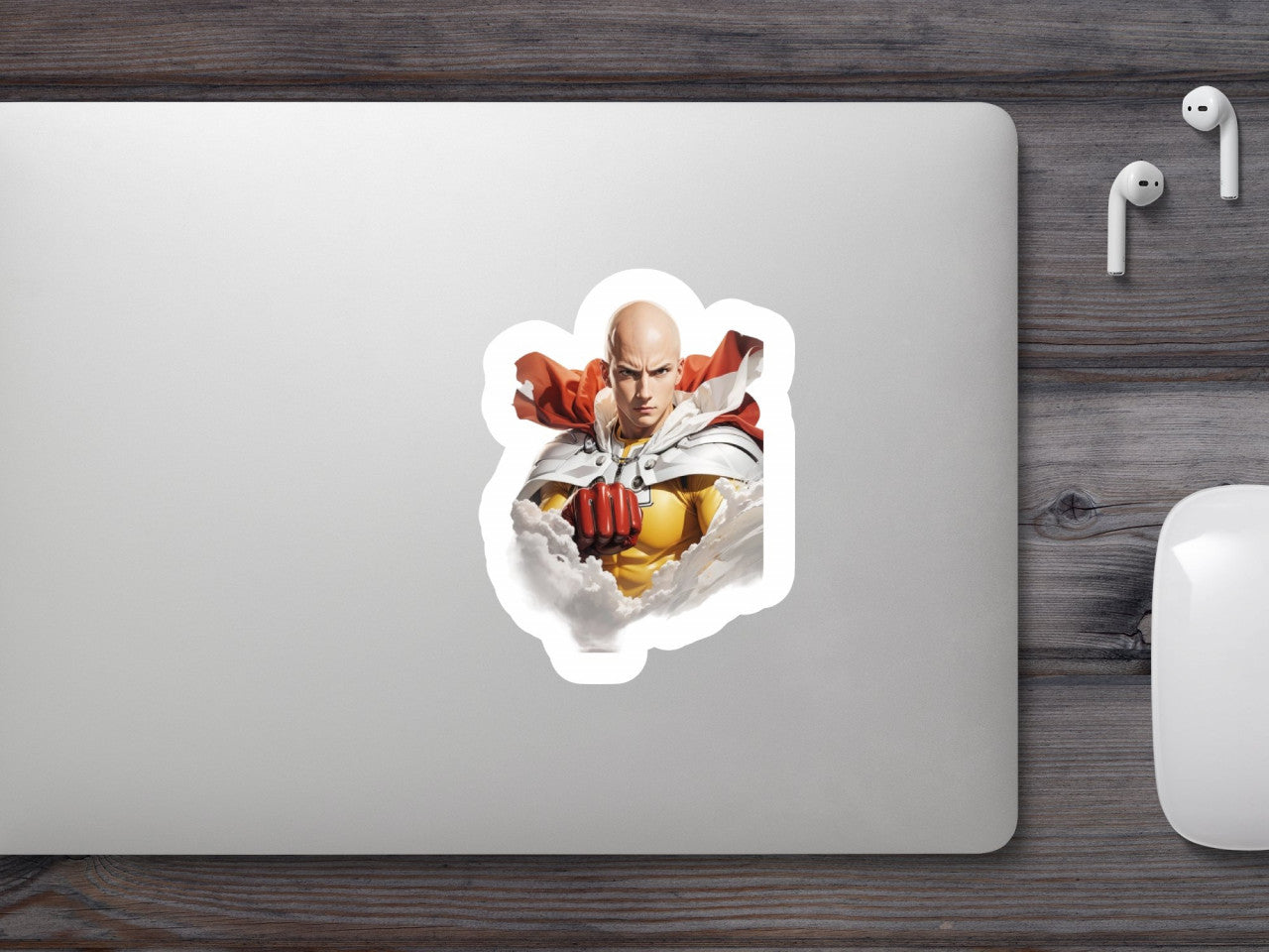 Set 3 bucati, Sticker decorativ, Saitama, Rezistent la apa, NO2170, 6 cm, Multicolor