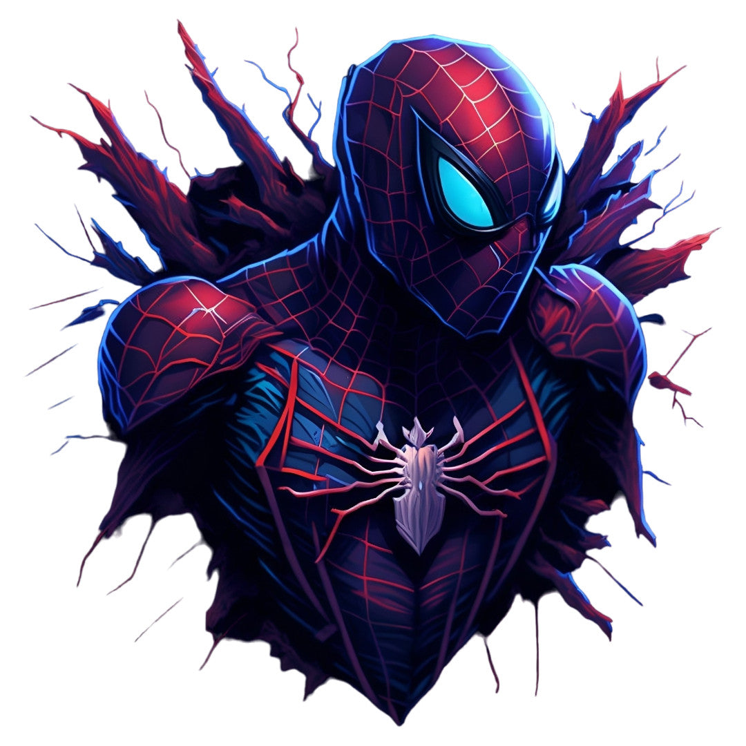 Set 3 bucati, Sticker decorativ, Spiderman, Rezistent la apa, NO1639, 6 cm, Multicolor