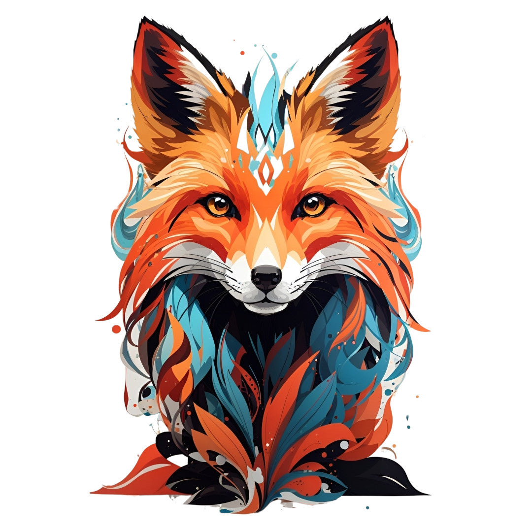 Set 3 bucati, Sticker decorativ, Vulpea cea sireata, Rezistent la apa, NO1715, 6 cm, Multicolor