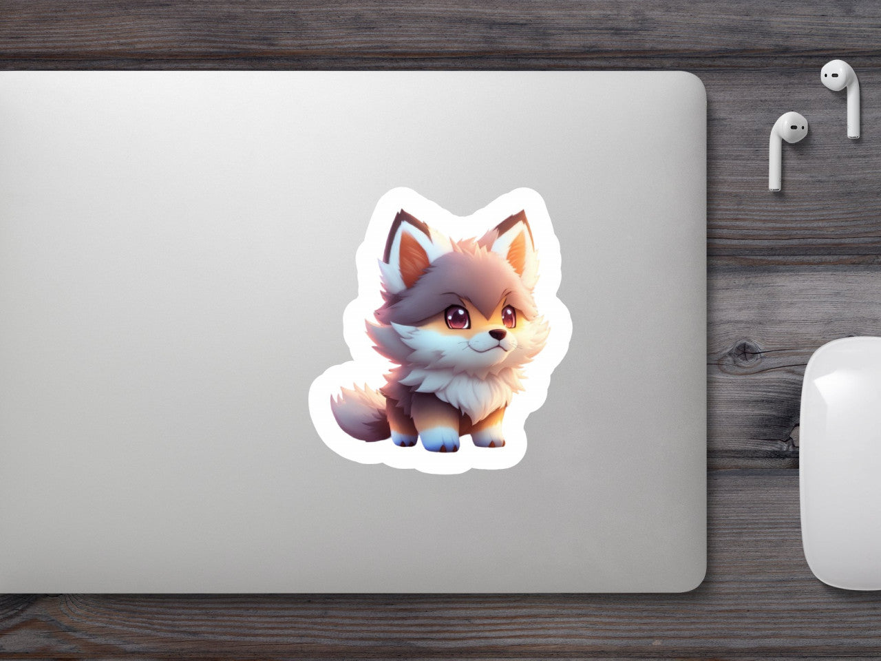 Set 3 bucati, Sticker decorativ, Vulpita sireata, Rezistent la apa, NO1682, 6 cm, Multicolor