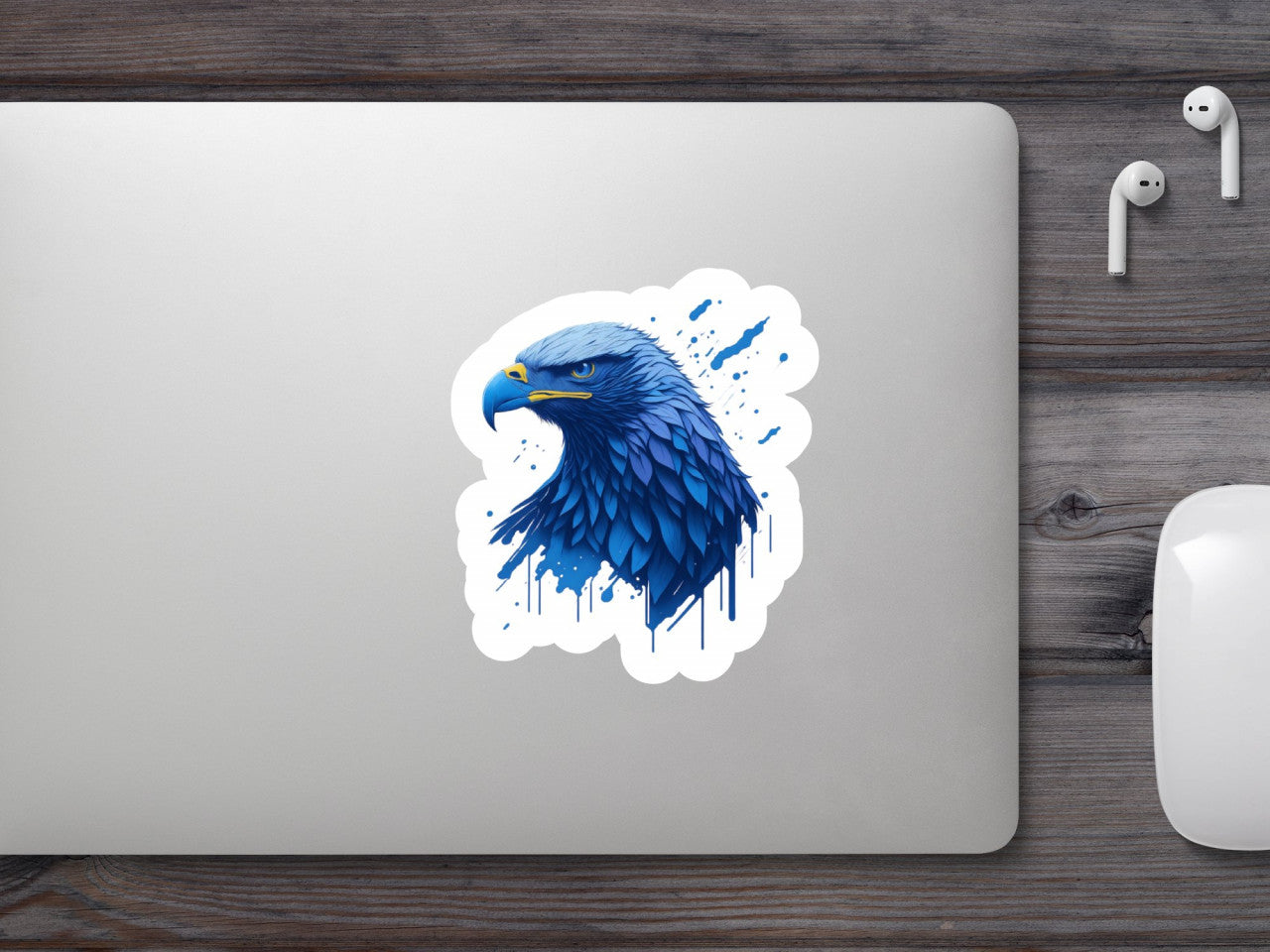 Set 3 bucati, Sticker decorativ, Vulturul de apa, Rezistent la apa, NO1792, 6 cm, Multicolor