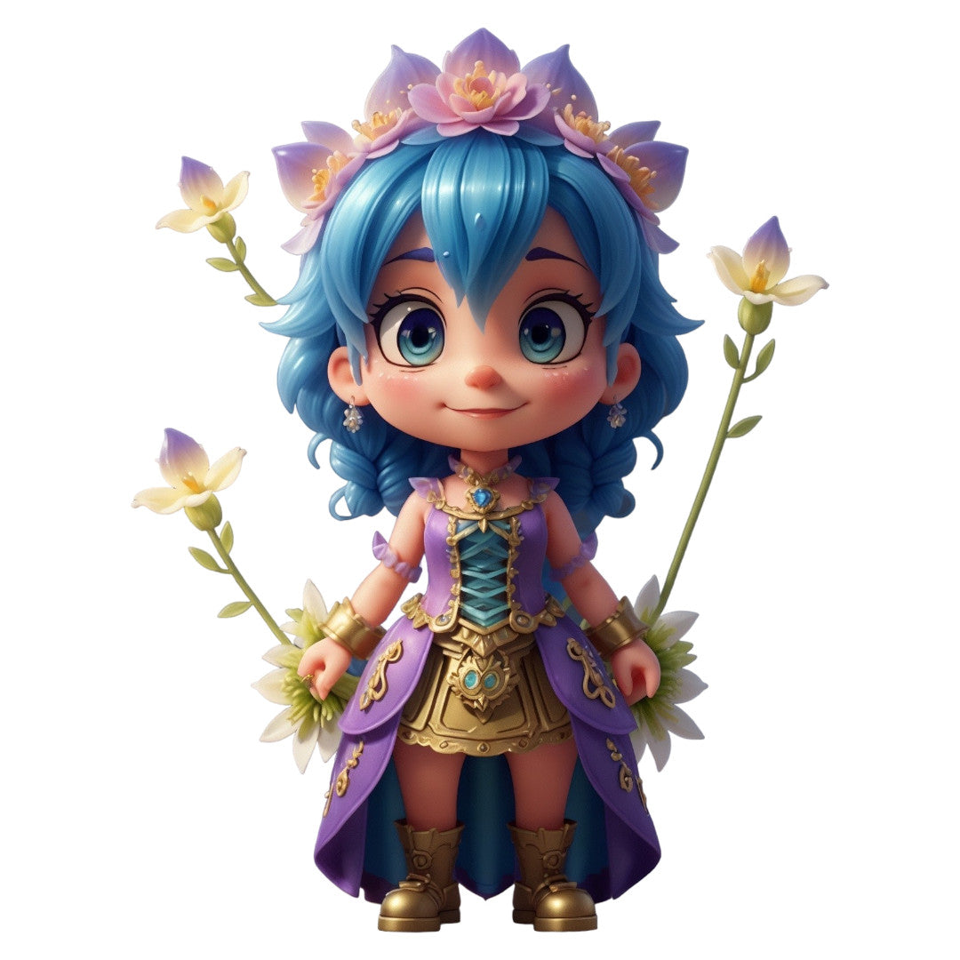 Set 3 bucati, Sticker decorativ, Zana spiridus, Rezistent la apa, NO1714, 6 cm, Multicolor