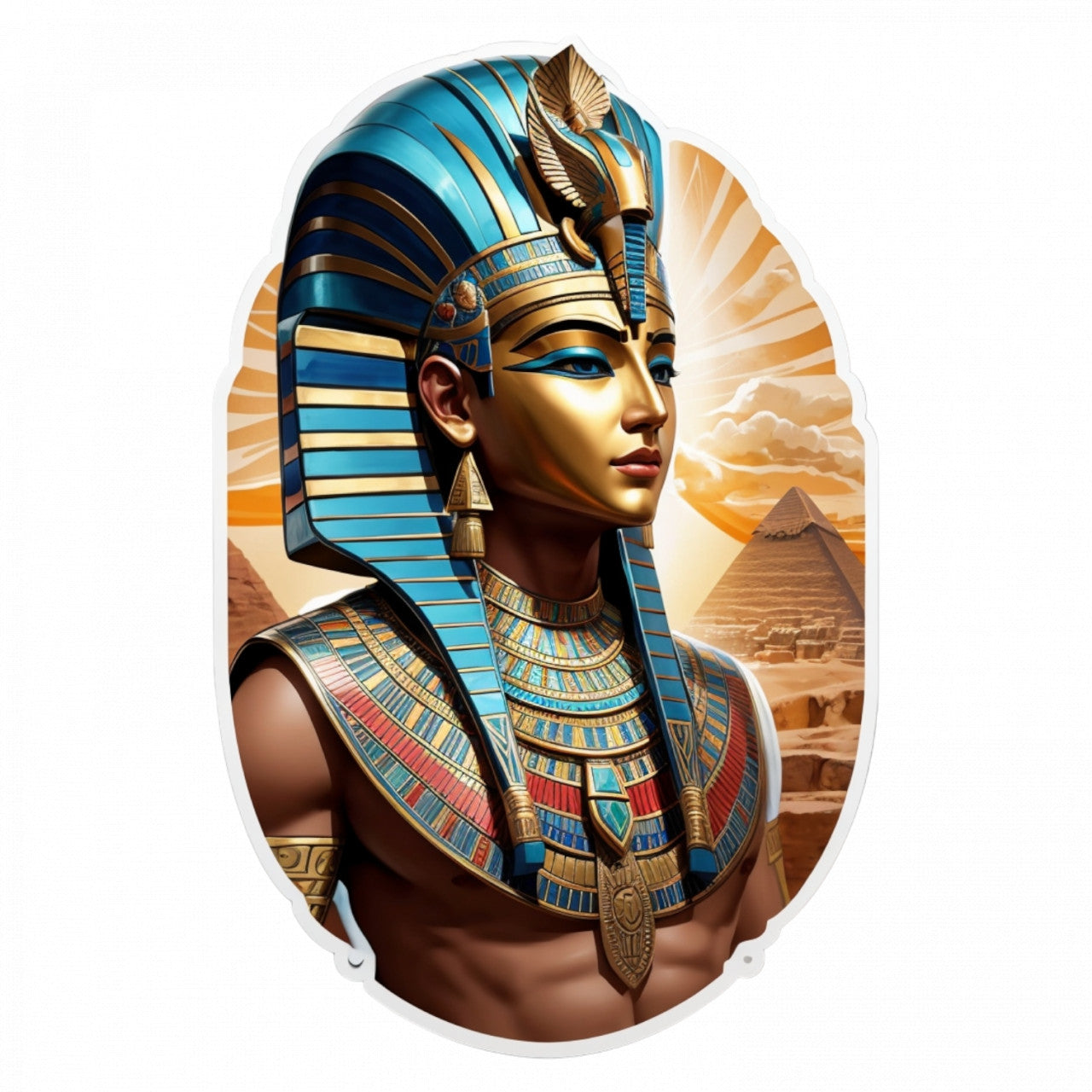 Set 3 bucati, Sticker decorativ, Zeita Atena, Rezistent la apa, NO126, 6 cm, Multicolor