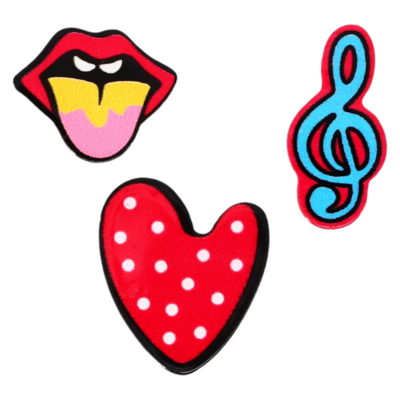 Set 3 insigne, NO2467, 1 - 3 cm, Multicolor