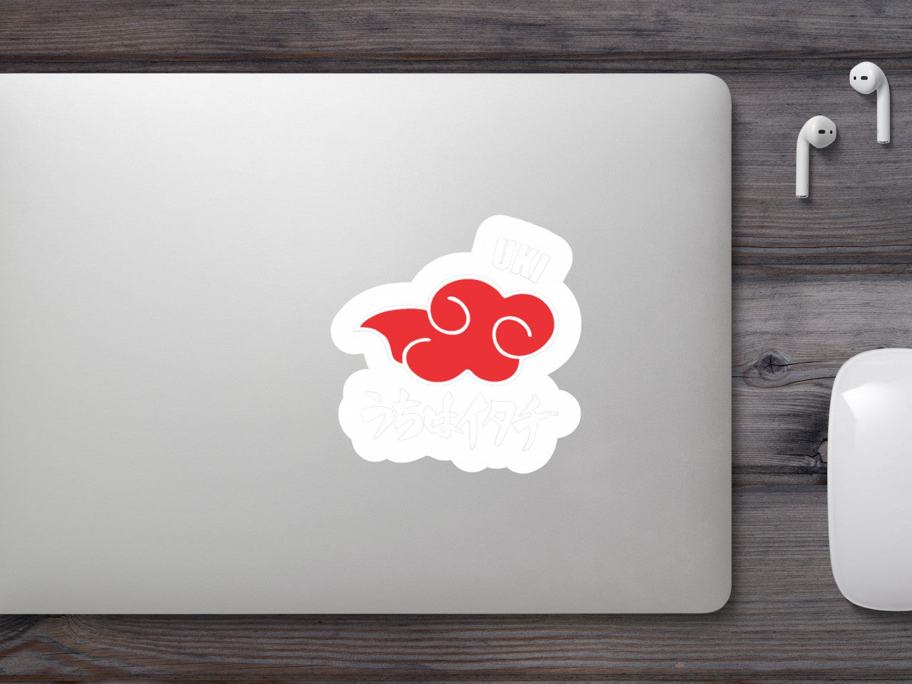 Set 4 bucati, Sticker decorativ, Akatsuki Naruto, Rezistent la apa, NO7920, 10 cm, Multicolor