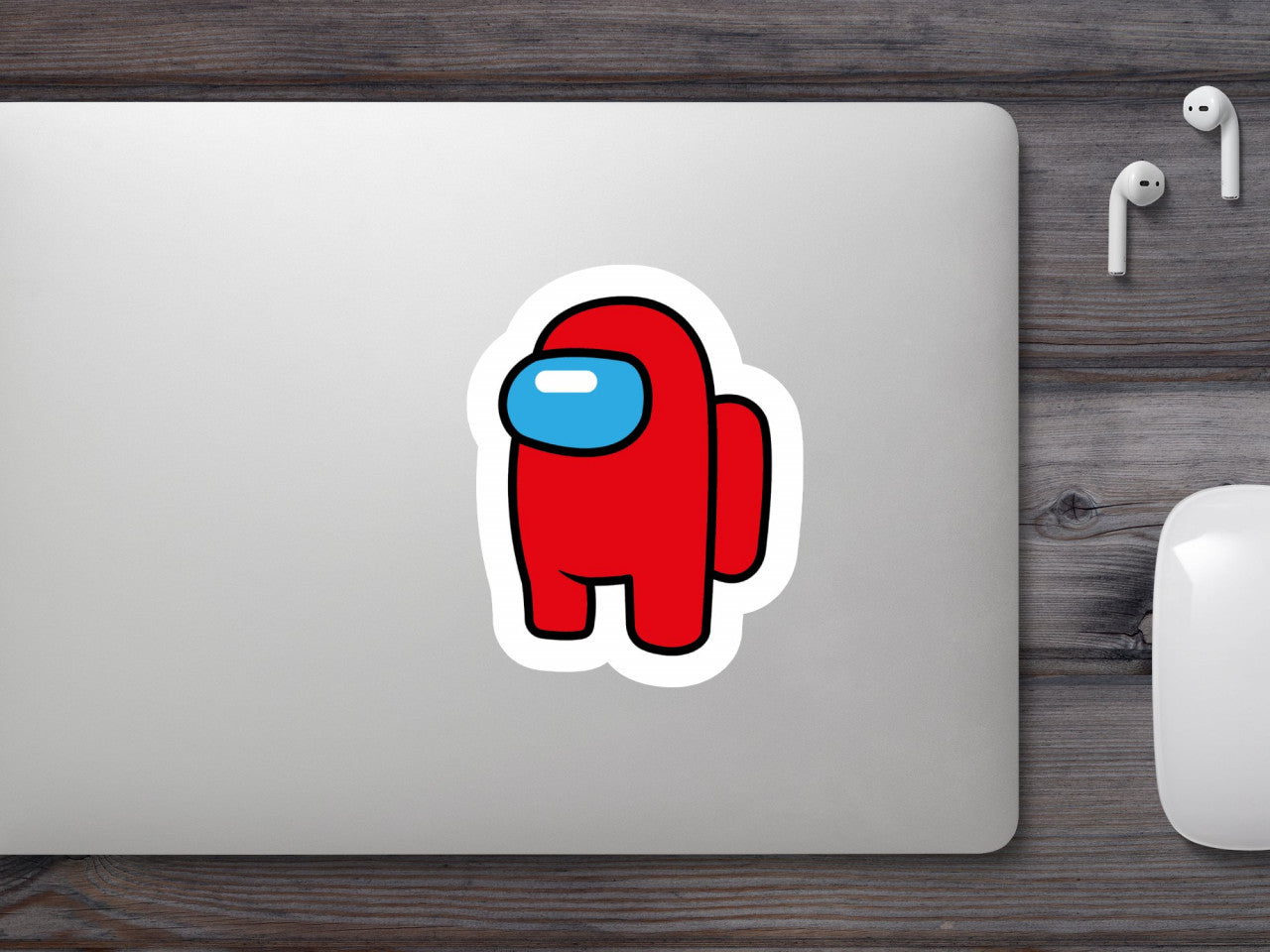 Set 4 bucati, Sticker decorativ, Among Us Funny-04, Rezistent la apa, NO7944, 10 cm, Multicolor