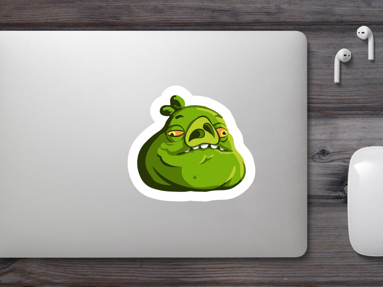 Set 4 bucati, Sticker decorativ, Angry Bird Jabba the Hutt, Rezistent la apa, NO7954, 10 cm, Multicolor