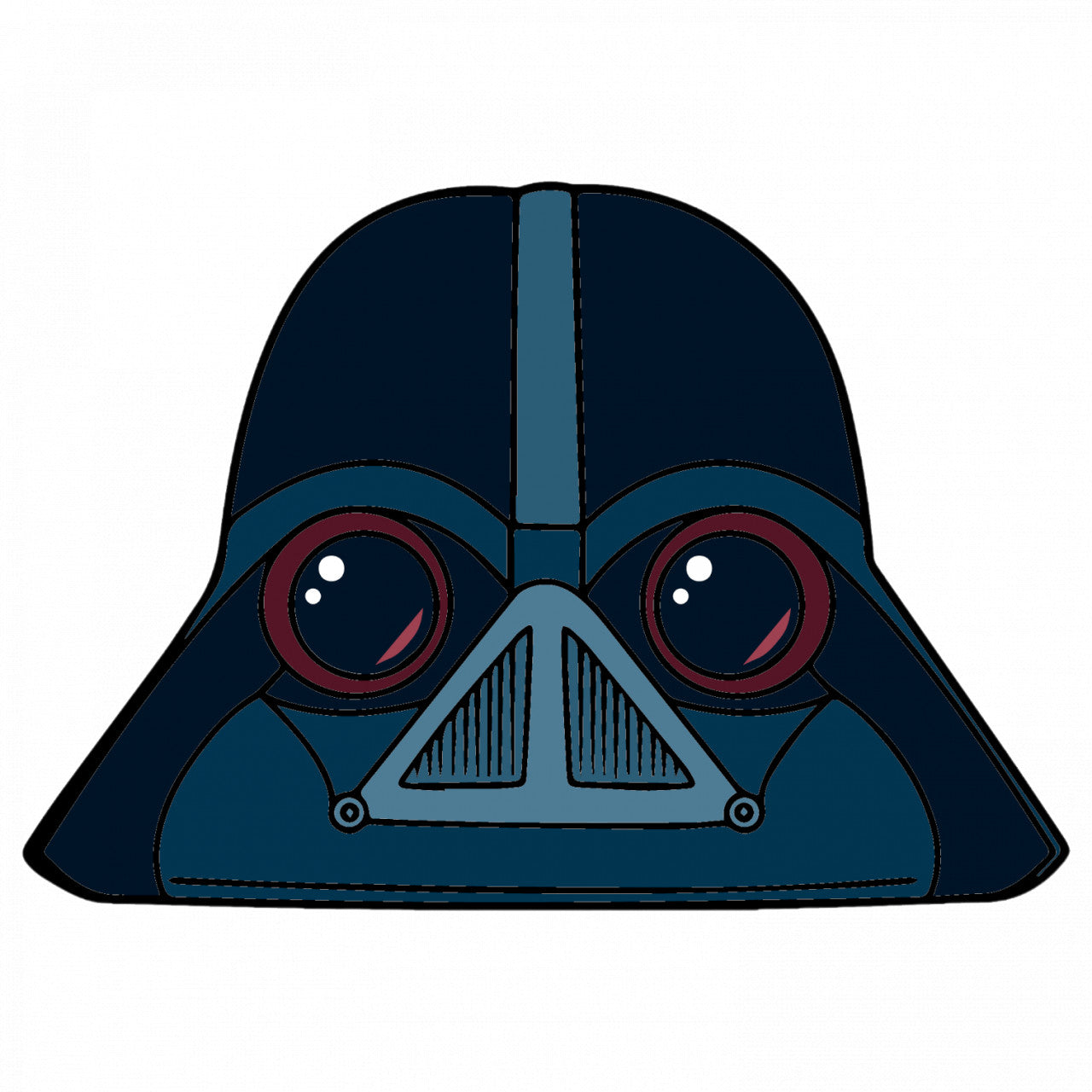 Set 4 bucati, Sticker decorativ, Angy Birds Star Wars Dart Vader, Rezistent la apa, NO7960, 10 cm, Multicolor